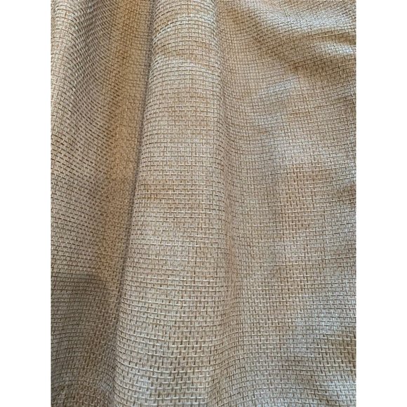 Set of 2 Curtain Panels Lined Grommet 50 x 23" Tan Woven Look - Picture 5 of 7